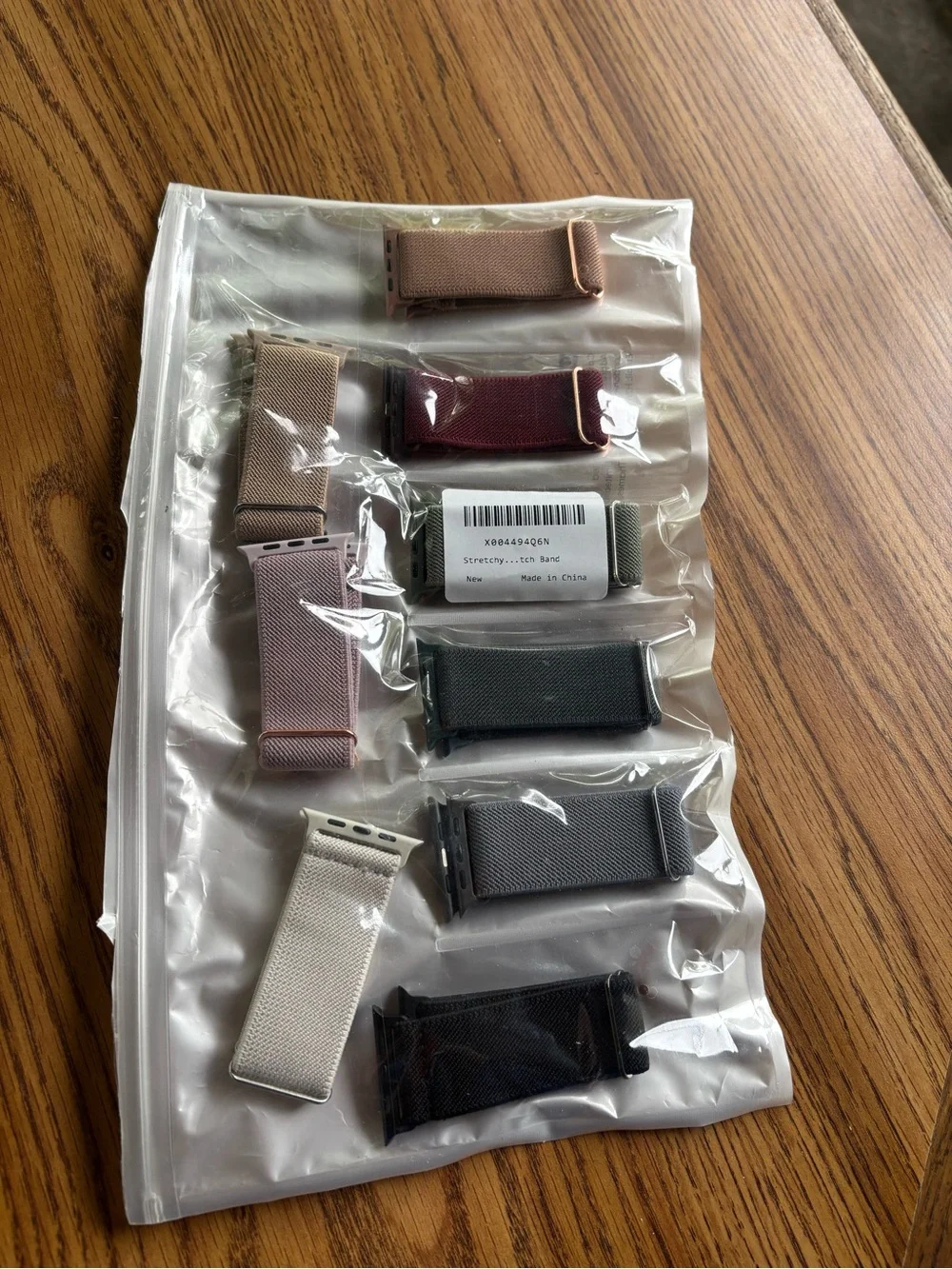 Assorted Stretchy Nylon Watch Bands - Neutral & Dark Colors
